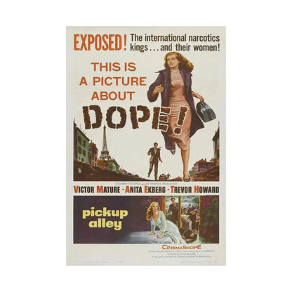 PICK UP ALLEY 1957 - Paper Movie Poster - The Sticker Space