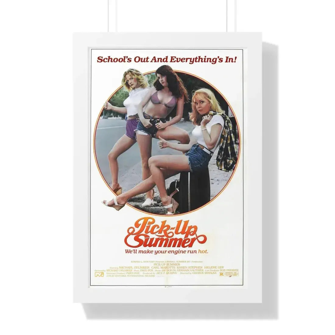 PICK UP SUMMER 1980 - Framed Movie Poster - The Sticker Space