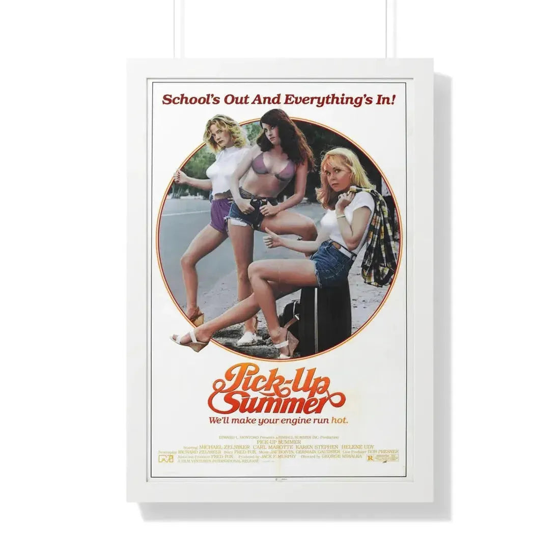 PICK UP SUMMER 1980 - Framed Movie Poster - The Sticker Space