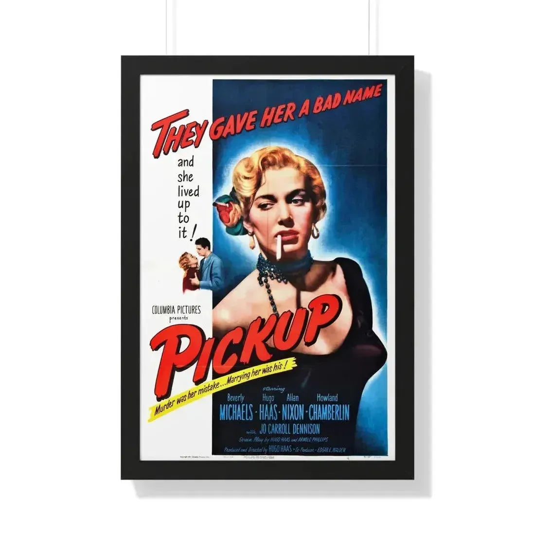 PICKUP 1951 - Framed Movie Poster 20" x 30" Black - The Sticker Space