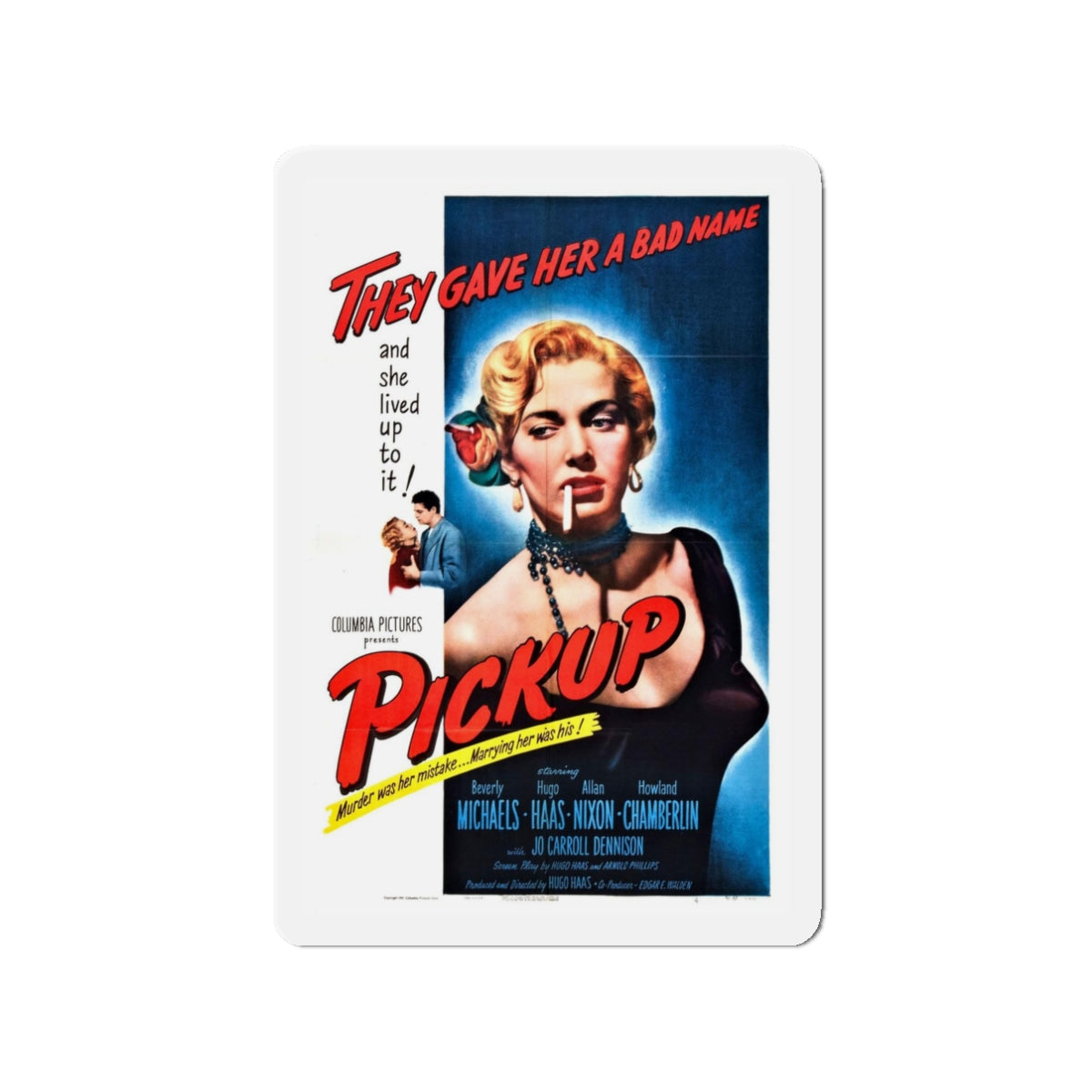 PICKUP 1951 Movie Poster - Refrigerator Magnet-3" x 3"-The Sticker Space