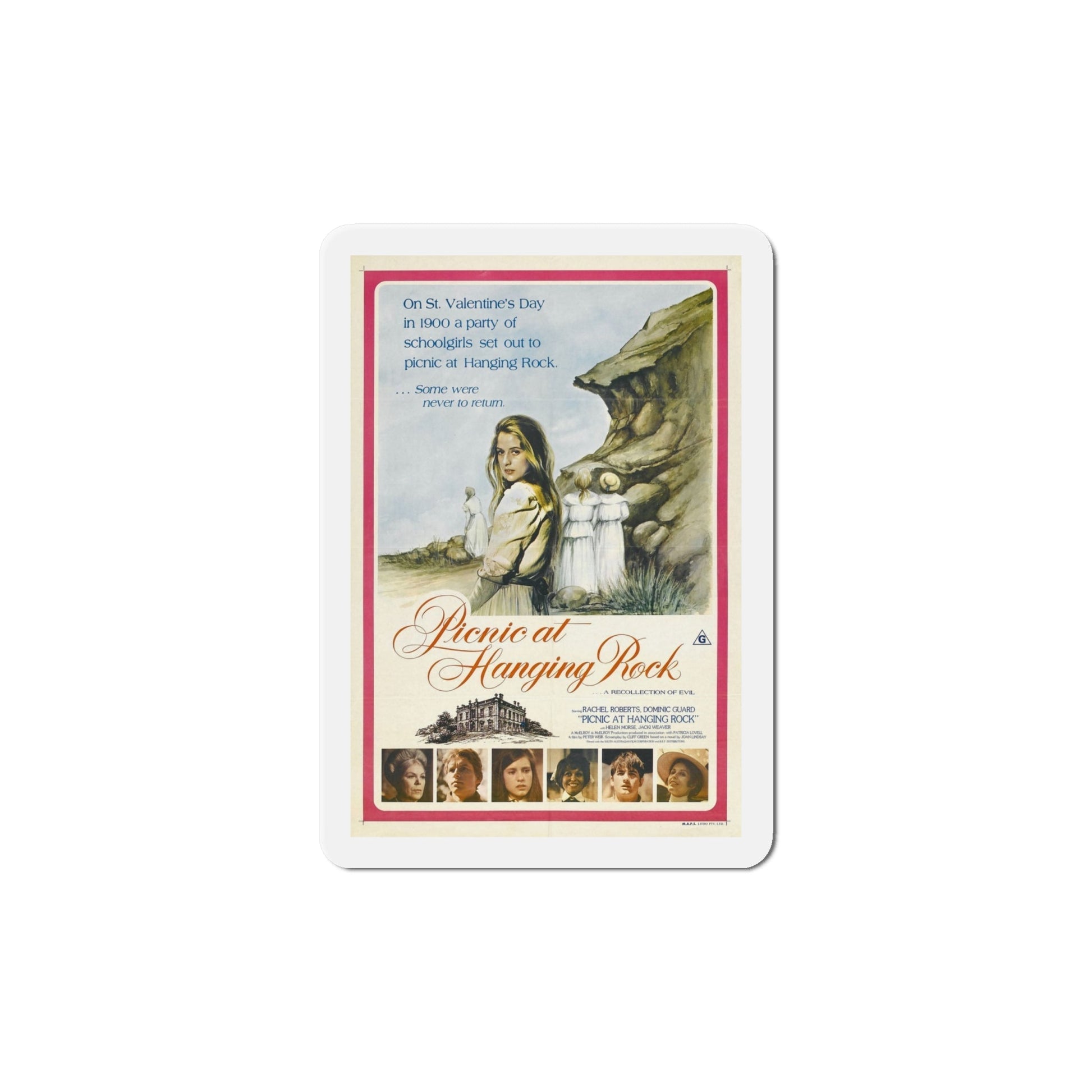 Picnic at Hanging Rock 1975 Movie Poster Die-Cut Magnet-6 Inch-The Sticker Space