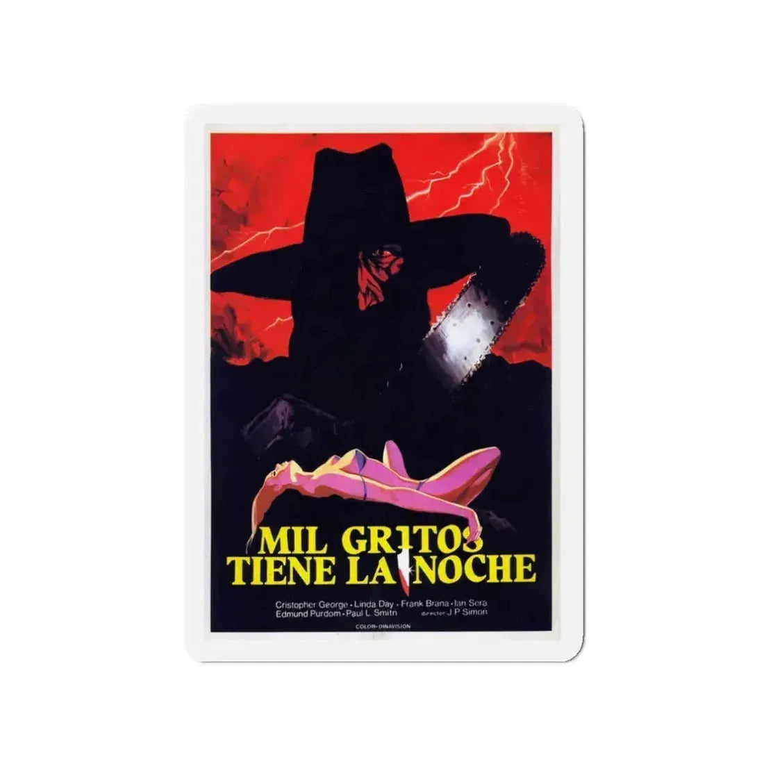 PIECES 1982 Movie Poster - Refrigerator Magnet 3 Inch Die-Cut - The Sticker Space