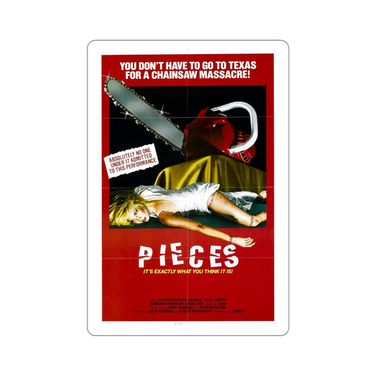 Pieces 1983 Movie Poster STICKER Vinyl Die-Cut Decal-6 Inch-The Sticker Space