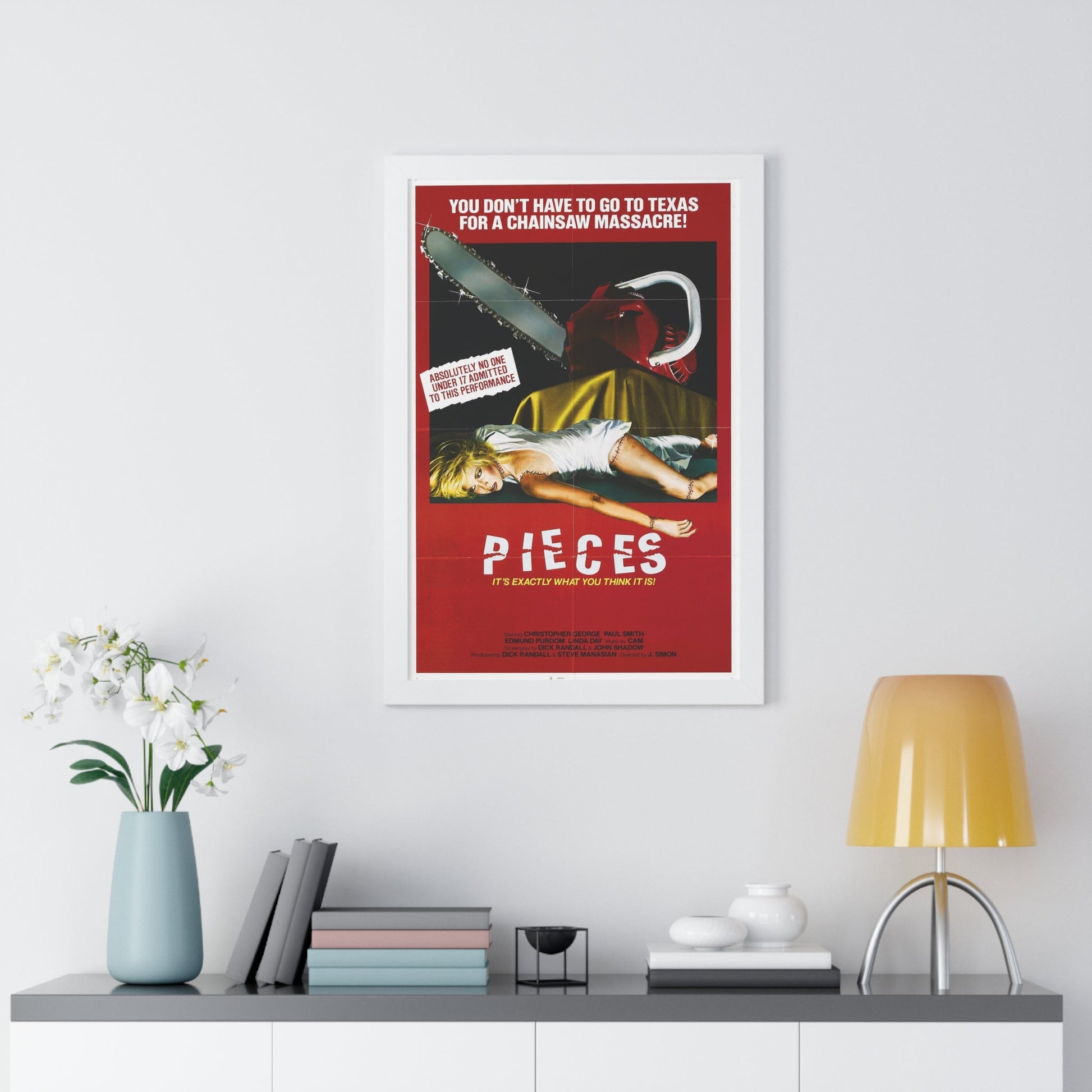 PIECES (2) 1982 - Framed Movie Poster-The Sticker Space