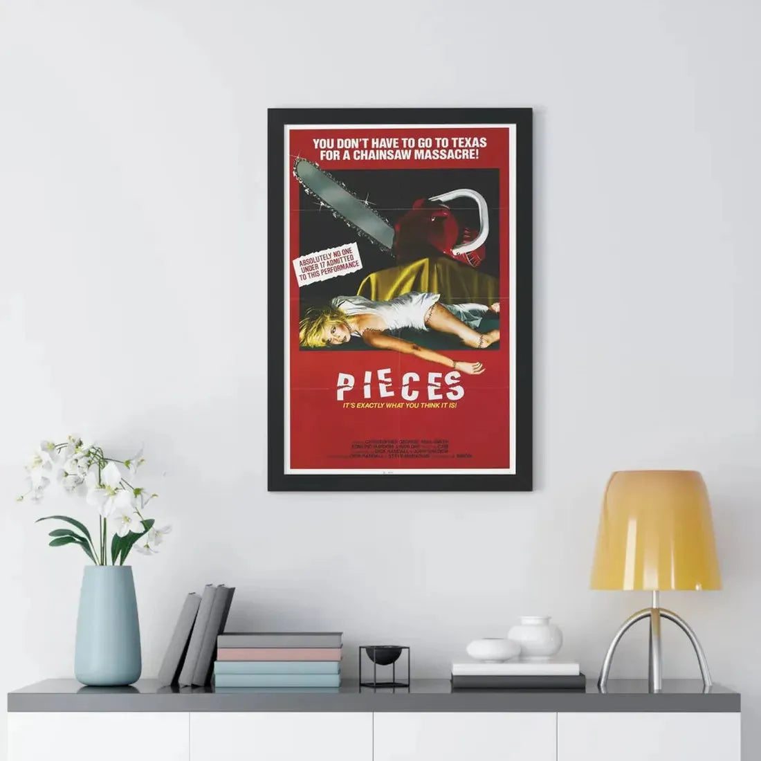 PIECES (2) 1982 - Framed Movie Poster - The Sticker Space