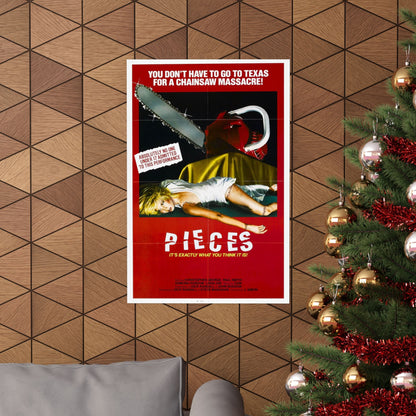 PIECES (2) 1982 - Paper Movie Poster-The Sticker Space