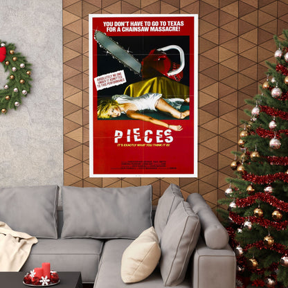 PIECES (2) 1982 - Paper Movie Poster-The Sticker Space