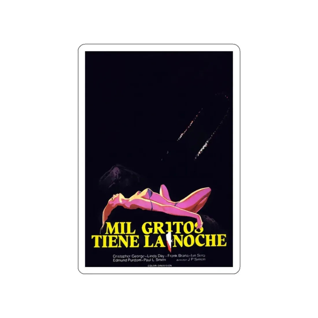 PIECES (3) 1982 Movie Poster STICKER Vinyl Die-Cut Decal 6 Inch - The Sticker Space