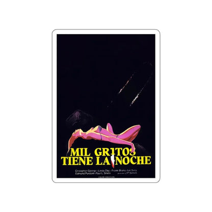 PIECES (3) 1982 Movie Poster STICKER Vinyl Die-Cut Decal - The Sticker Space