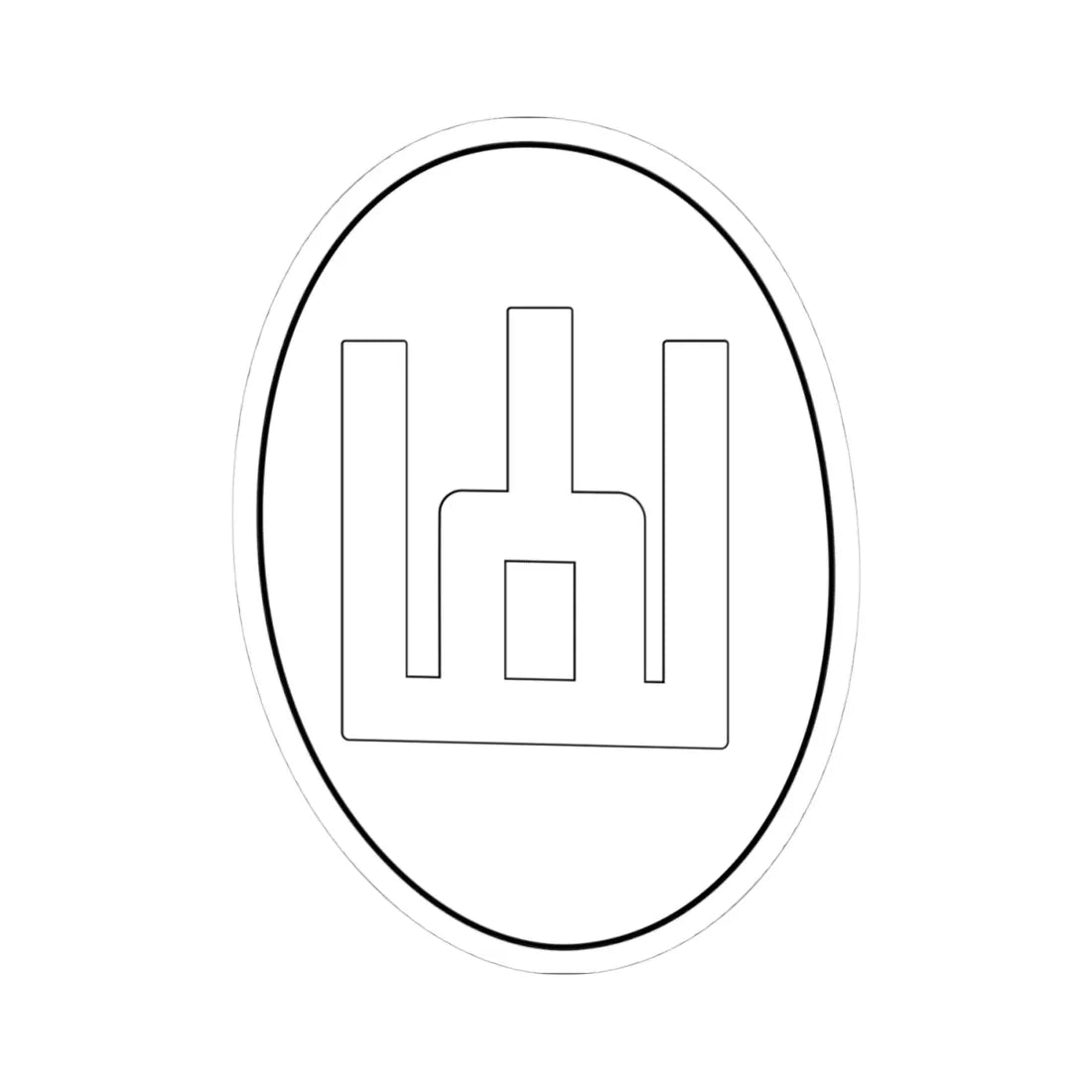 Pieczec wielka litewska Stanislawa Augusta Słupy Giedymina 1764 (Lithuania) (Coat of Arms) STICKER Vinyl Kiss-Cut Decal 4 Inch White - The Sticker Space