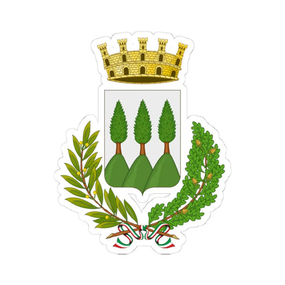 Piedimonte Matese-Stemma (Italy) (Coat of Arms) STICKER Vinyl Kiss-Cut Decal 4 Inch White - The Sticker Space