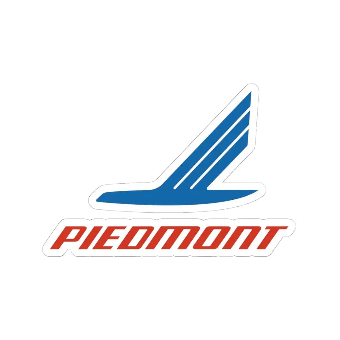 Piedmont Airlines Inc. (Logo) STICKER Vinyl Kiss-Cut Decal 4 Inch White - The Sticker Space
