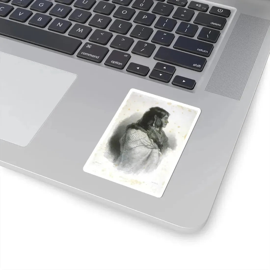 Piegan warrior (Native Americans in Art) STICKER Vinyl Kiss-Cut Decal - The Sticker Space