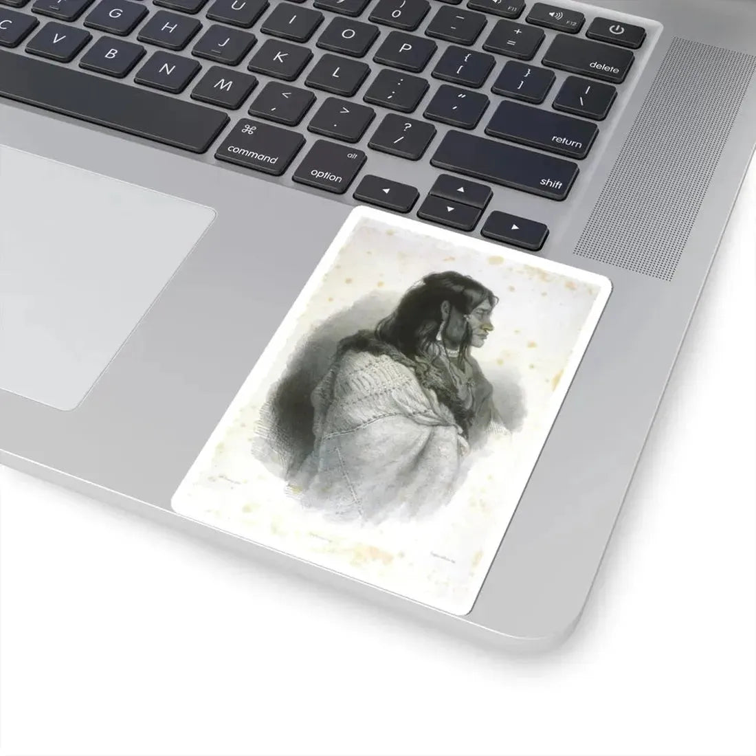 Piegan warrior (Native Americans in Art) STICKER Vinyl Kiss-Cut Decal - The Sticker Space