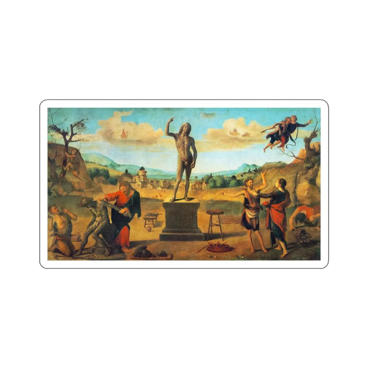 SKU:18926383867892344793 Sticker types:White Shape:Die-Cut Sizes:4" × 4"