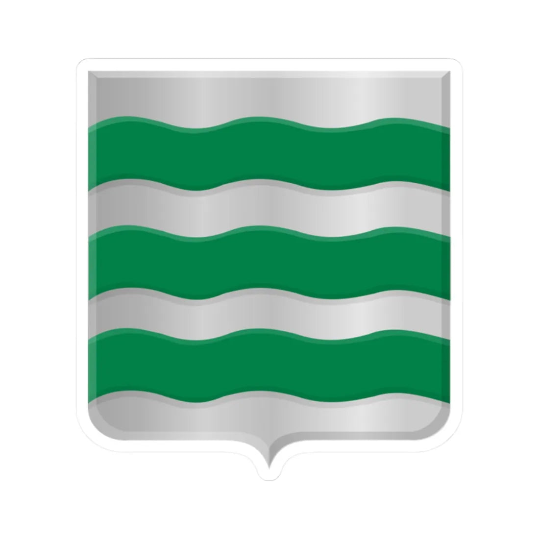 Piershil wapen (Netherlands) (Coat of Arms) STICKER Vinyl Kiss-Cut Decal 2 Inch White - The Sticker Space