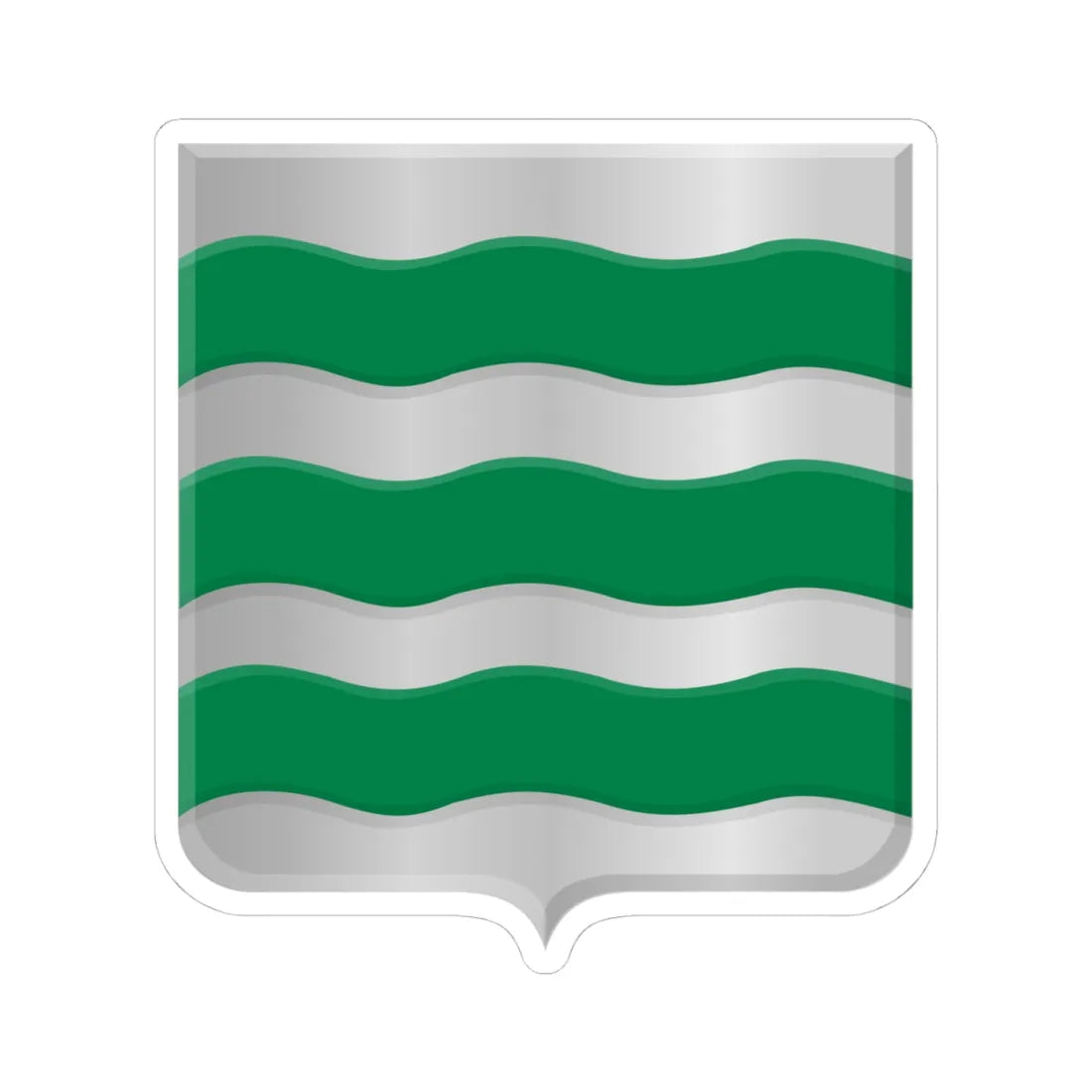 Piershil wapen (Netherlands) (Coat of Arms) STICKER Vinyl Kiss-Cut Decal 4 Inch White - The Sticker Space