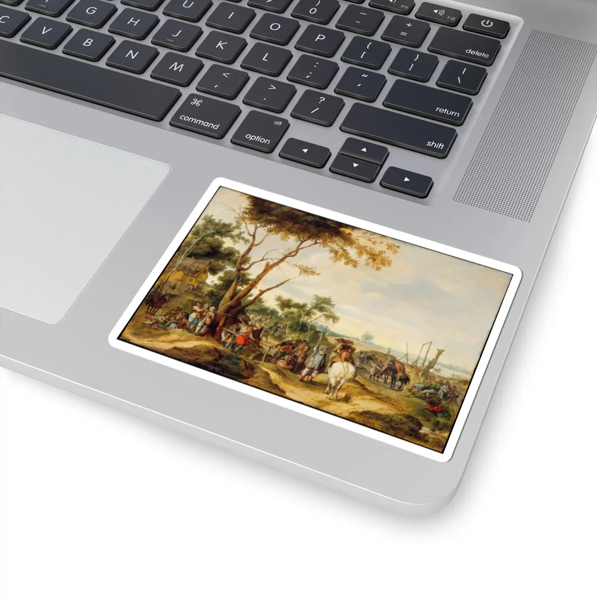 SKU:TSS-STICK-PTRSNY-4X4-1N2F3 Sizes:4" × 4" Types:White