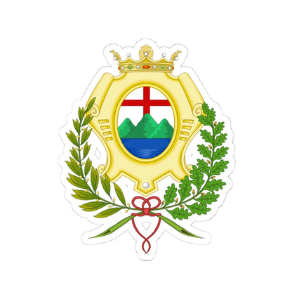 Pietra Ligure-Stemma (Italy) (Coat of Arms) STICKER Vinyl Kiss-Cut Decal 4 Inch White - The Sticker Space
