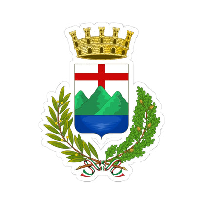 Pietra Ligure-Stemma2 (Italy) (Coat of Arms) STICKER Vinyl Kiss-Cut Decal 4 Inch White - The Sticker Space