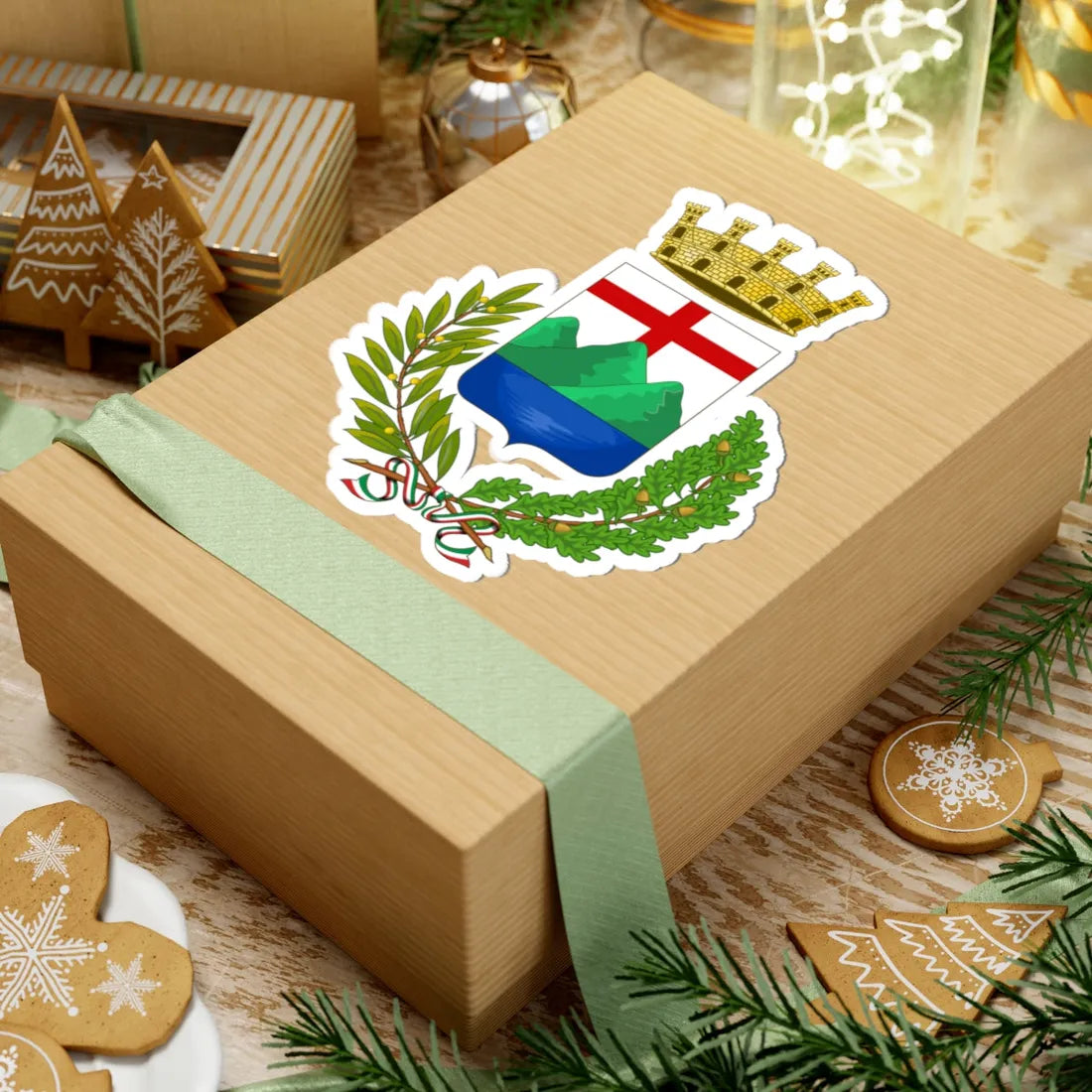 Pietra Ligure-Stemma2 (Italy) (Coat of Arms) STICKER Vinyl Kiss-Cut Decal - The Sticker Space