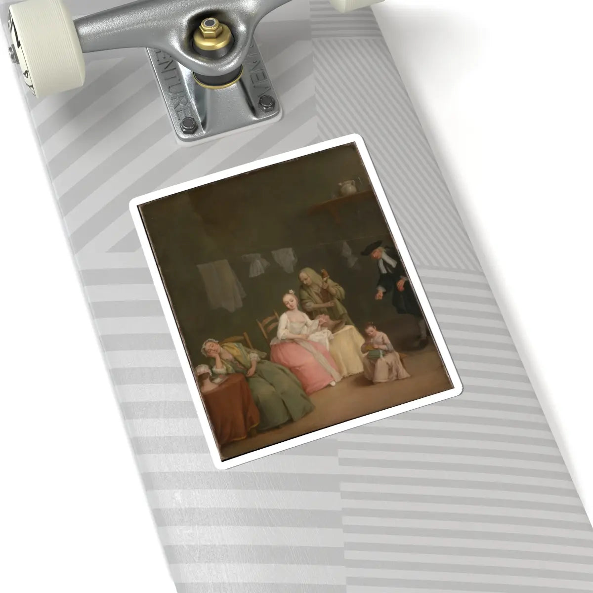 SKU:TSS-STICK-PTRLNG-6X6-1N2FB Sizes:6" × 6" Types:White