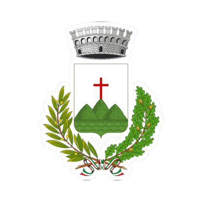 Pieve di Teco-Stemma (Italy) (Coat of Arms) STICKER Vinyl Kiss-Cut Decal 2 Inch White - The Sticker Space
