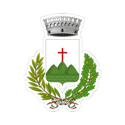 Pieve di Teco-Stemma (Italy) (Coat of Arms) STICKER Vinyl Kiss-Cut Decal 6 Inch White - The Sticker Space