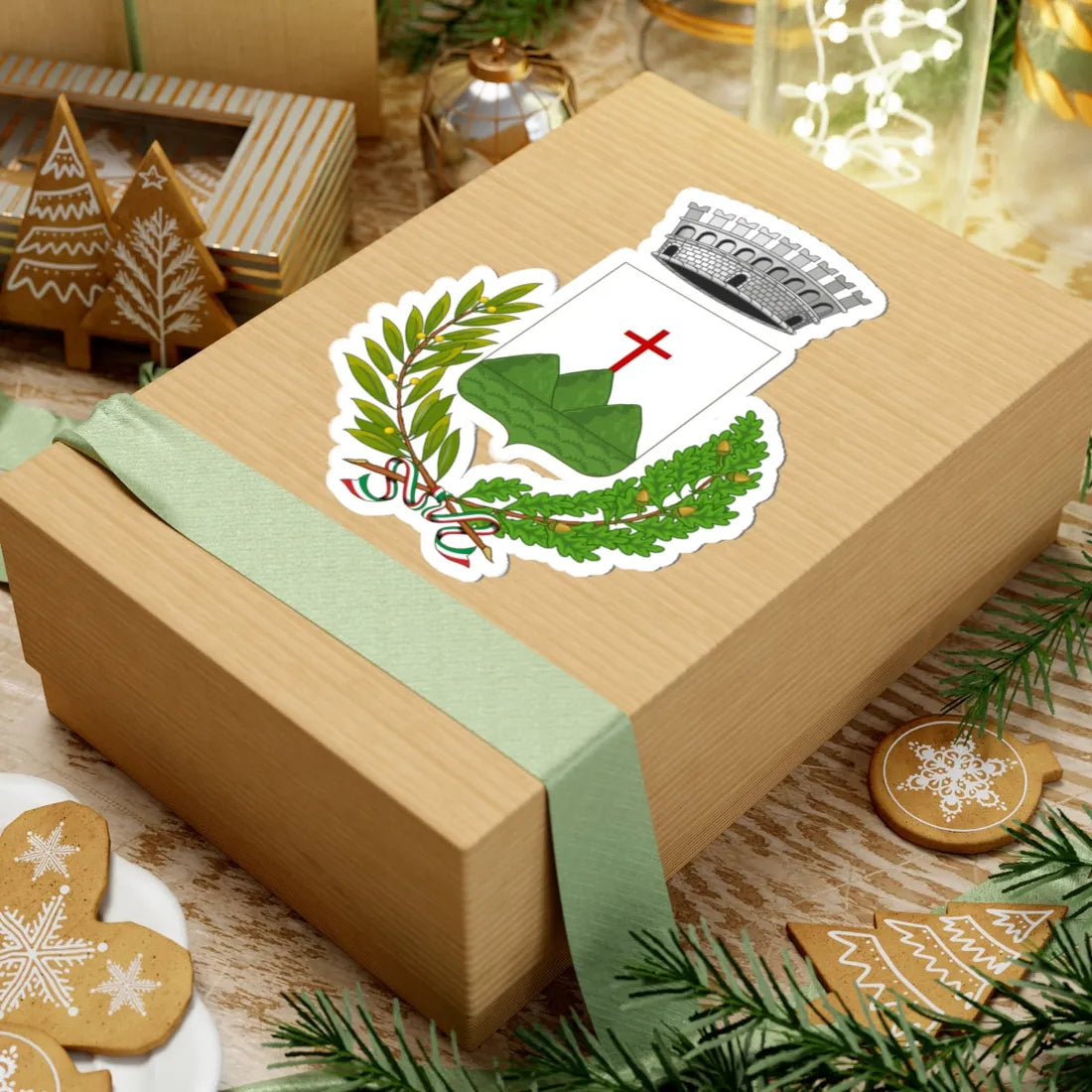 Pieve di Teco-Stemma (Italy) (Coat of Arms) STICKER Vinyl Kiss-Cut Decal - The Sticker Space