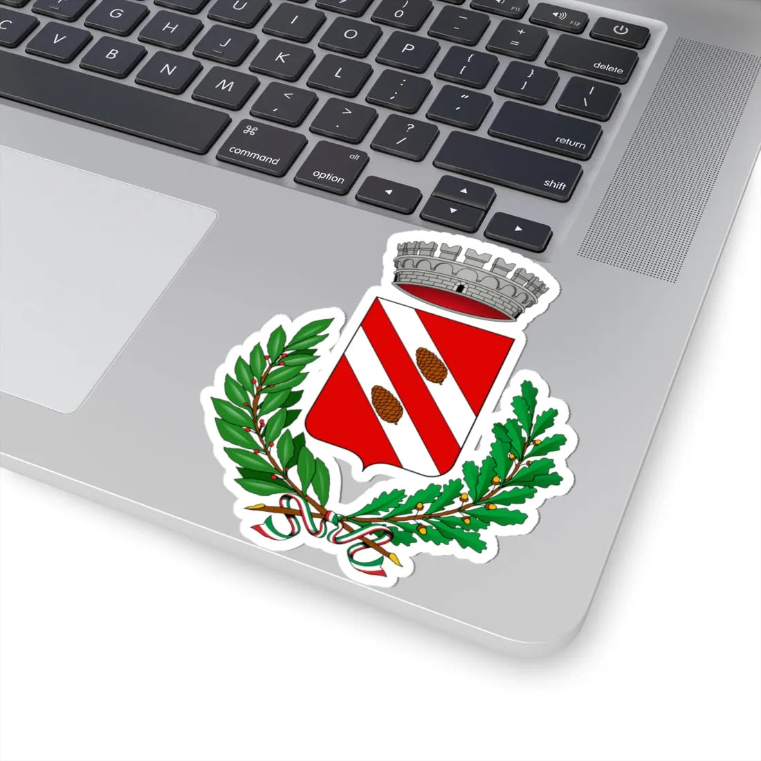 Pigna-Stemma (Italy) (Coat of Arms) STICKER Vinyl Kiss-Cut Decal - The Sticker Space