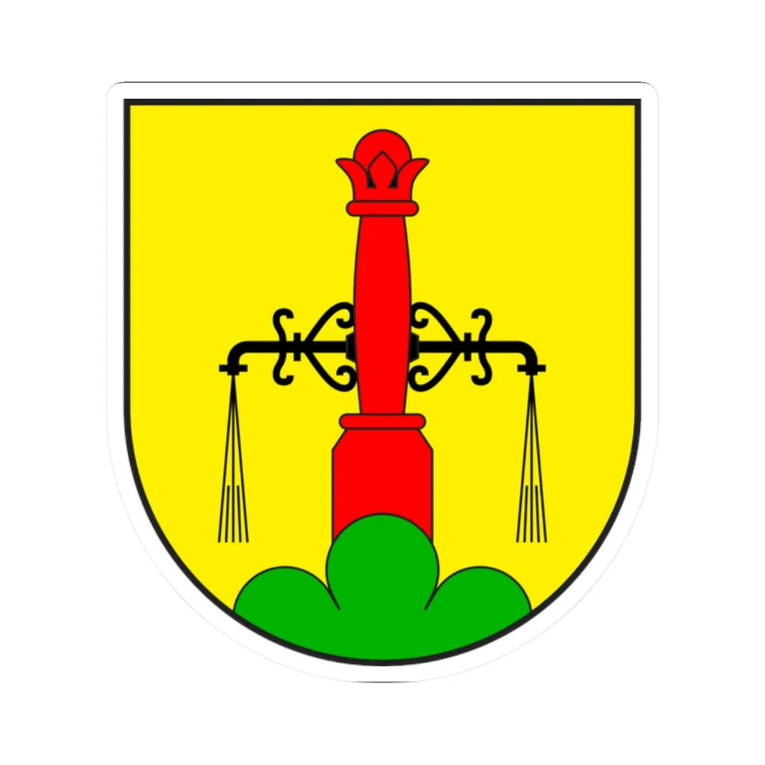 Pignia wappen (Switzerland) (Coat of Arms) STICKER Vinyl Kiss-Cut Decal 2 Inch White - The Sticker Space