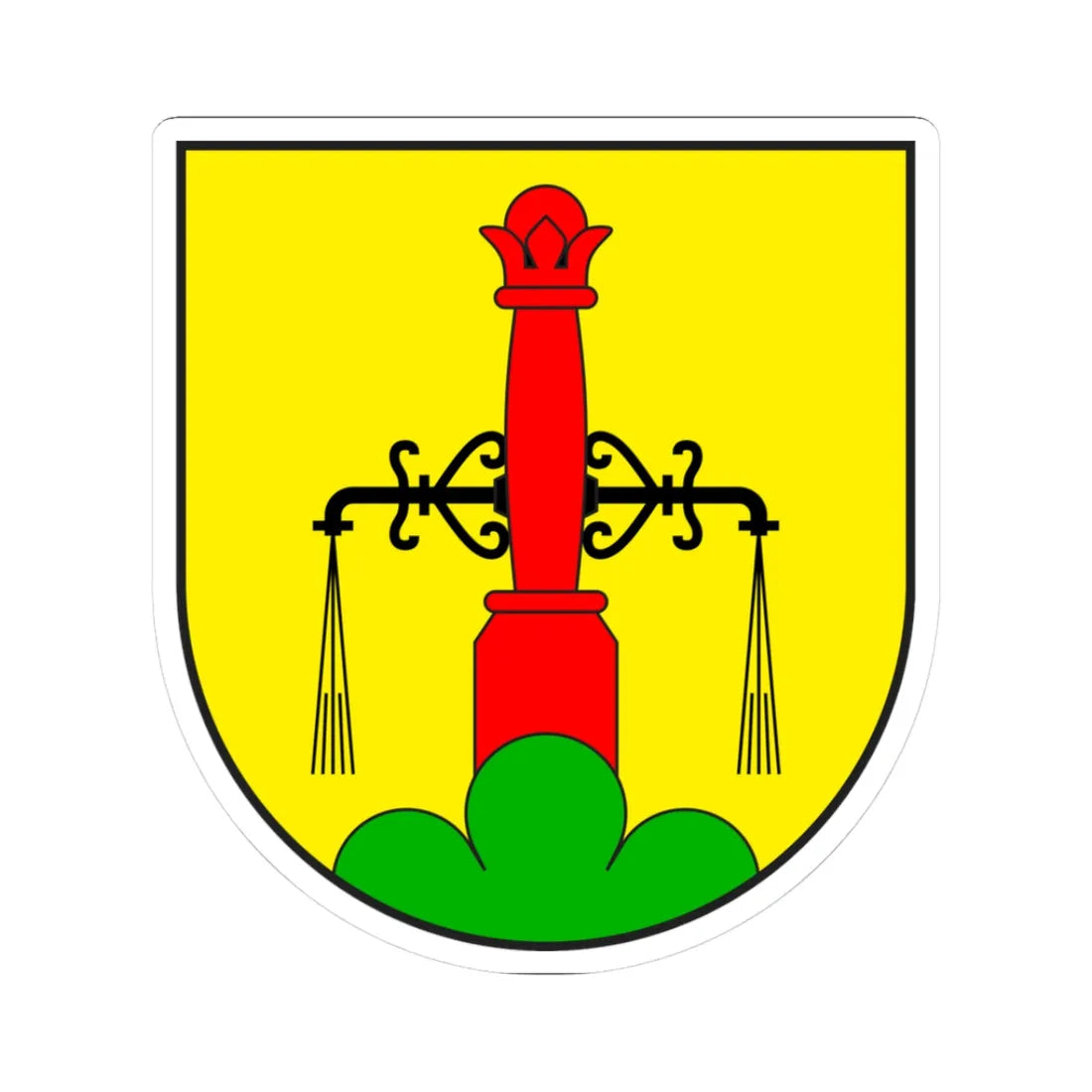 Pignia wappen (Switzerland) (Coat of Arms) STICKER Vinyl Kiss-Cut Decal 3 Inch White - The Sticker Space