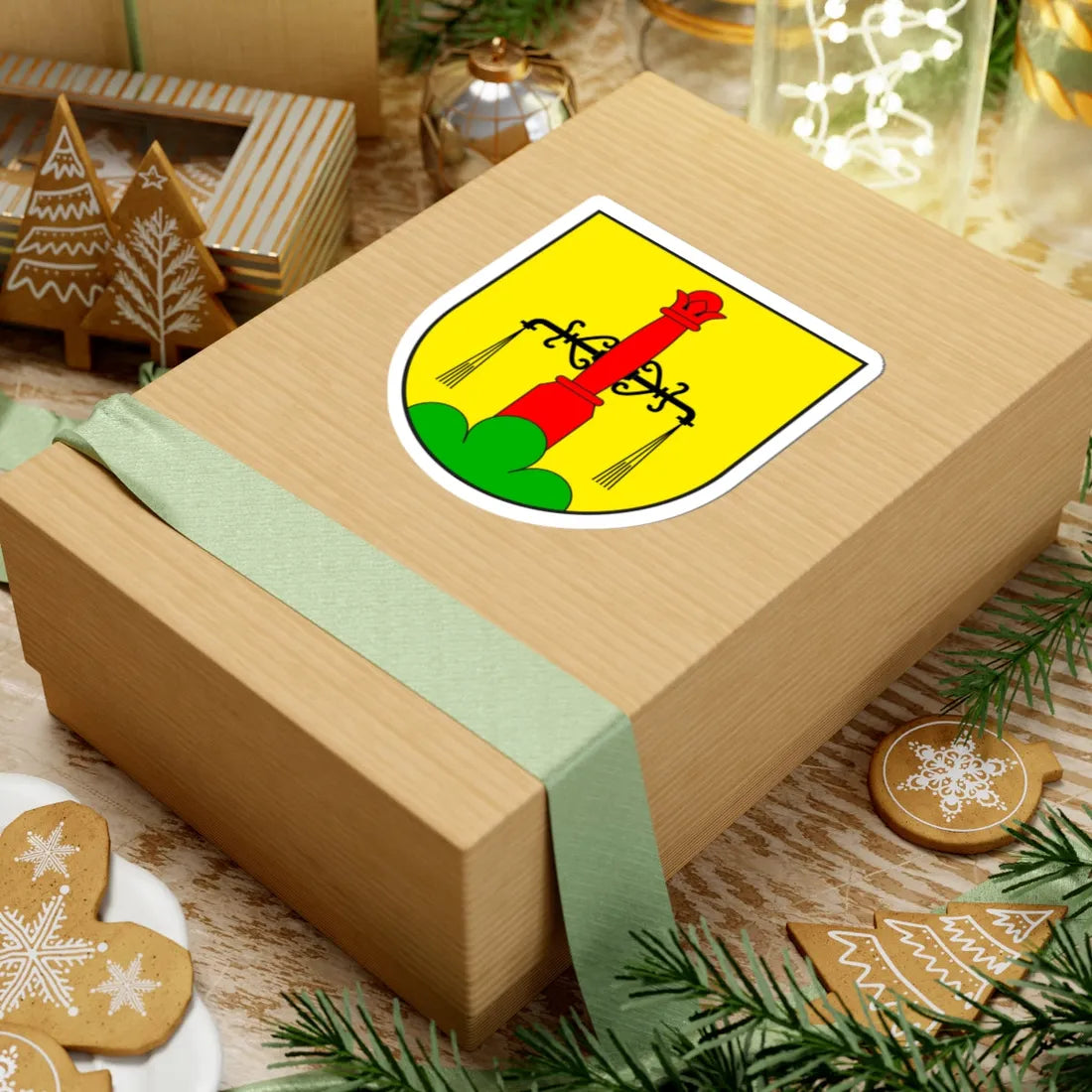 Pignia wappen (Switzerland) (Coat of Arms) STICKER Vinyl Kiss-Cut Decal - The Sticker Space