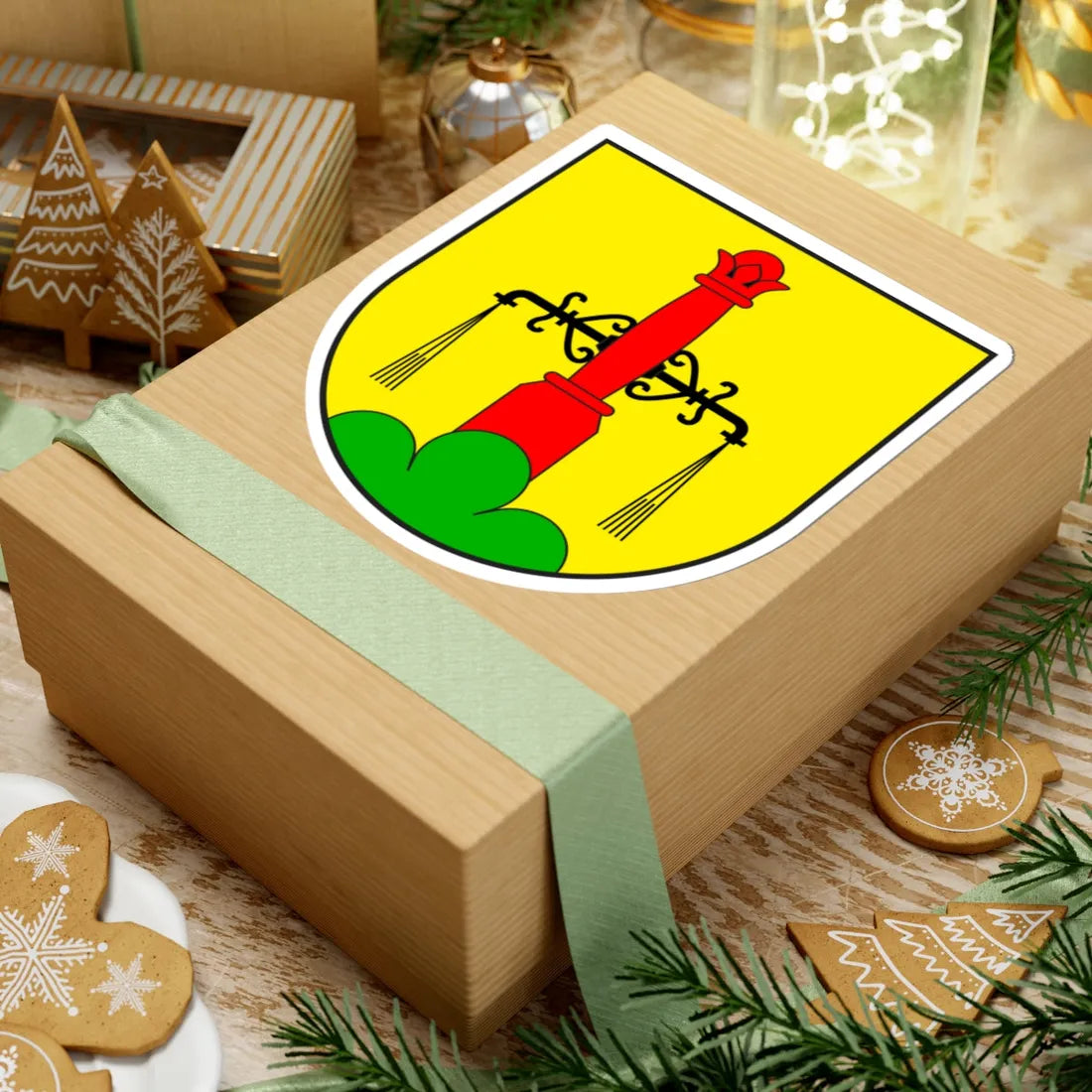 Pignia wappen (Switzerland) (Coat of Arms) STICKER Vinyl Kiss-Cut Decal - The Sticker Space