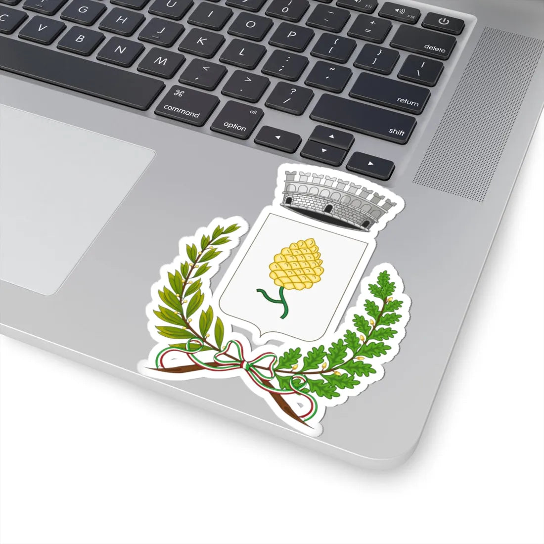 Pignone Italia-Stemma (Italy) (Coat of Arms) STICKER Vinyl Kiss-Cut Decal - The Sticker Space