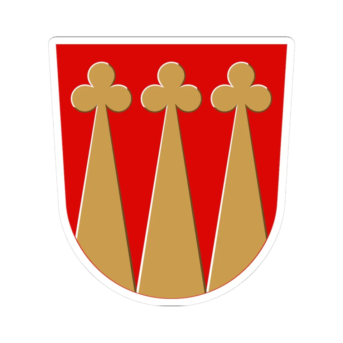 Piikkiö.vaakuna (Finland) (Coat of Arms) STICKER Vinyl Kiss-Cut Decal 3 Inch White - The Sticker Space