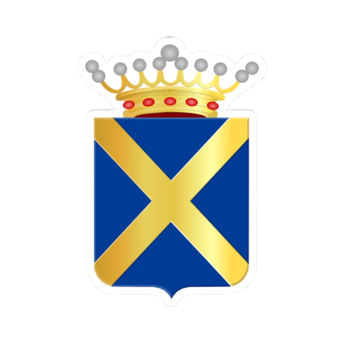 Pijnacker wapen (Netherlands) (Coat of Arms) STICKER Vinyl Kiss-Cut Decal 2 Inch White - The Sticker Space