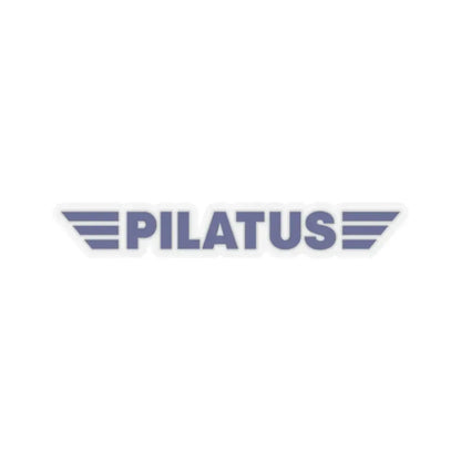 Pilatus Aircraft Ltd. (Logo) STICKER Vinyl Kiss-Cut Decal 2 Inch Transparent - The Sticker Space