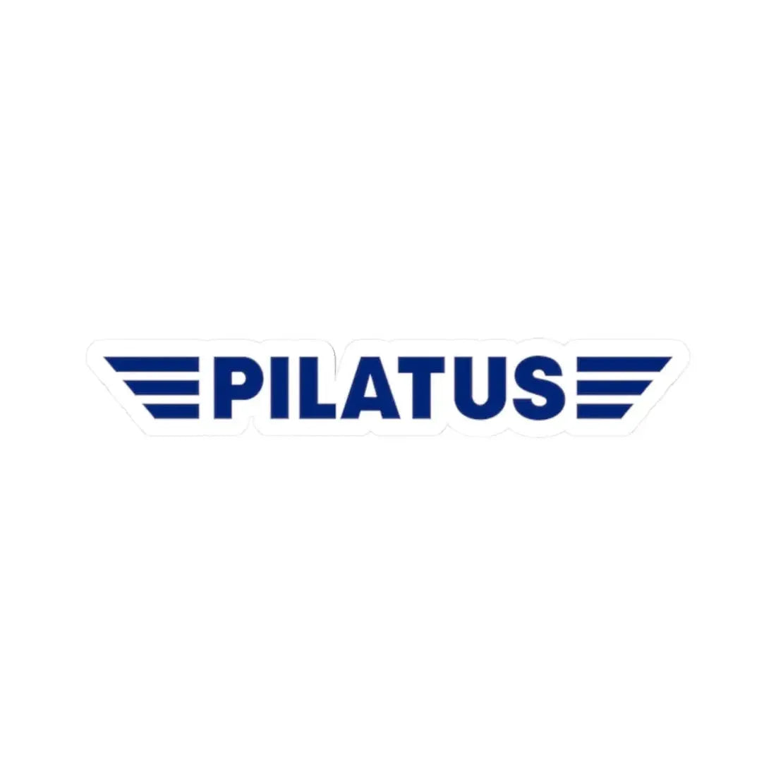 Pilatus Aircraft Ltd. (Logo) STICKER Vinyl Kiss-Cut Decal 2 Inch White - The Sticker Space