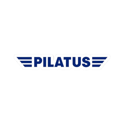 Pilatus Aircraft Ltd. (Logo) STICKER Vinyl Kiss-Cut Decal 2 Inch White - The Sticker Space