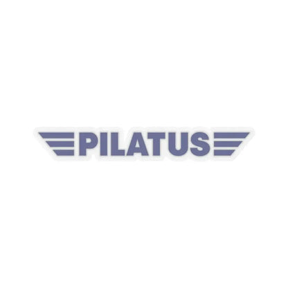 Pilatus Aircraft Ltd. (Logo) STICKER Vinyl Kiss-Cut Decal 3 Inch Transparent - The Sticker Space