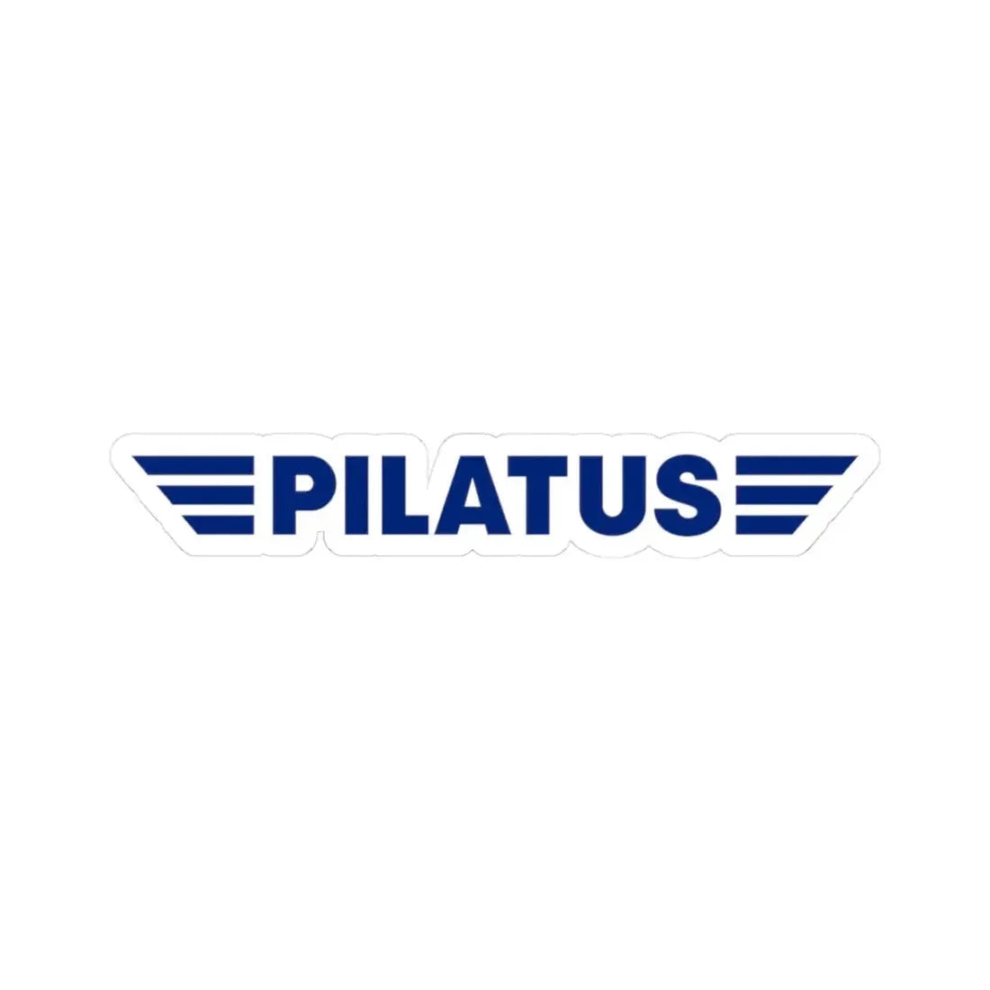 Pilatus Aircraft Ltd. (Logo) STICKER Vinyl Kiss-Cut Decal 3 Inch White - The Sticker Space