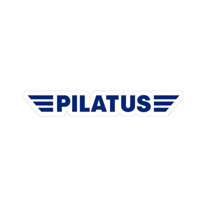 Pilatus Aircraft Ltd. (Logo) STICKER Vinyl Kiss-Cut Decal 3 Inch White - The Sticker Space