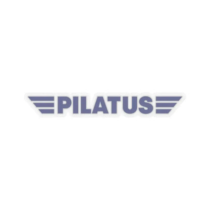 Pilatus Aircraft Ltd. (Logo) STICKER Vinyl Kiss-Cut Decal 4 Inch Transparent - The Sticker Space
