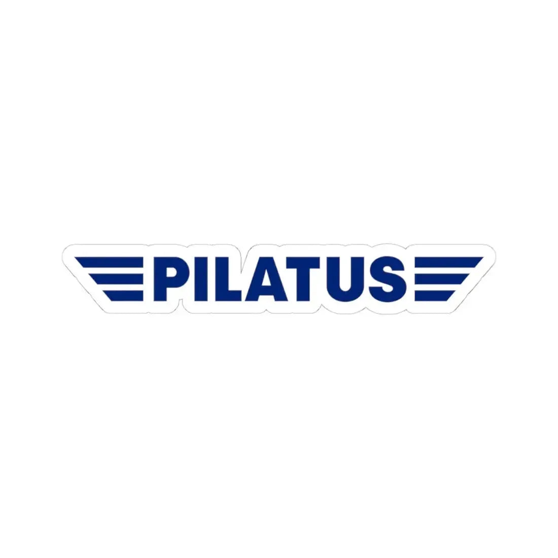 Pilatus Aircraft Ltd. (Logo) STICKER Vinyl Kiss-Cut Decal 4 Inch White - The Sticker Space