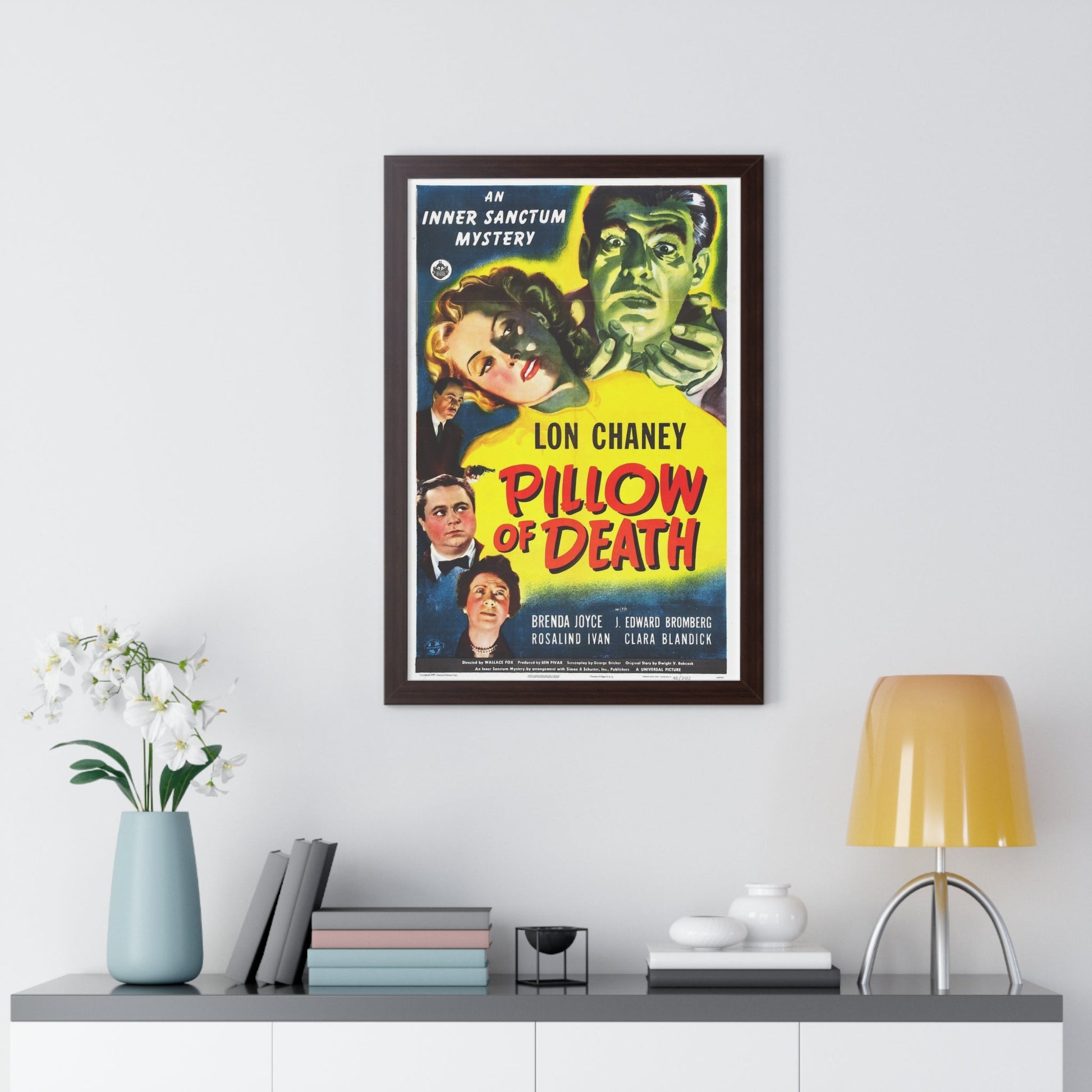 PILLOW OF DEATH 1945 - Framed Movie Poster-The Sticker Space