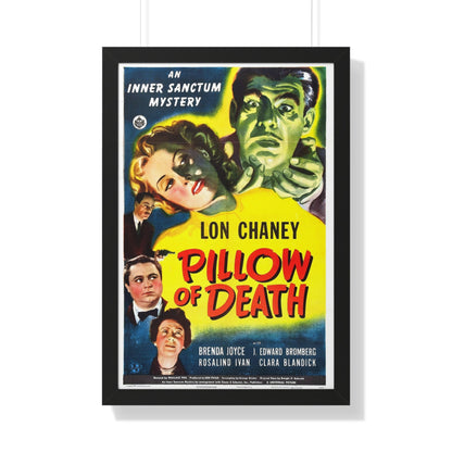 PILLOW OF DEATH 1945 - Framed Movie Poster-20" x 30"-The Sticker Space