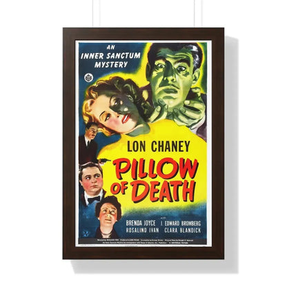PILLOW OF DEATH 1945 - Framed Movie Poster - The Sticker Space