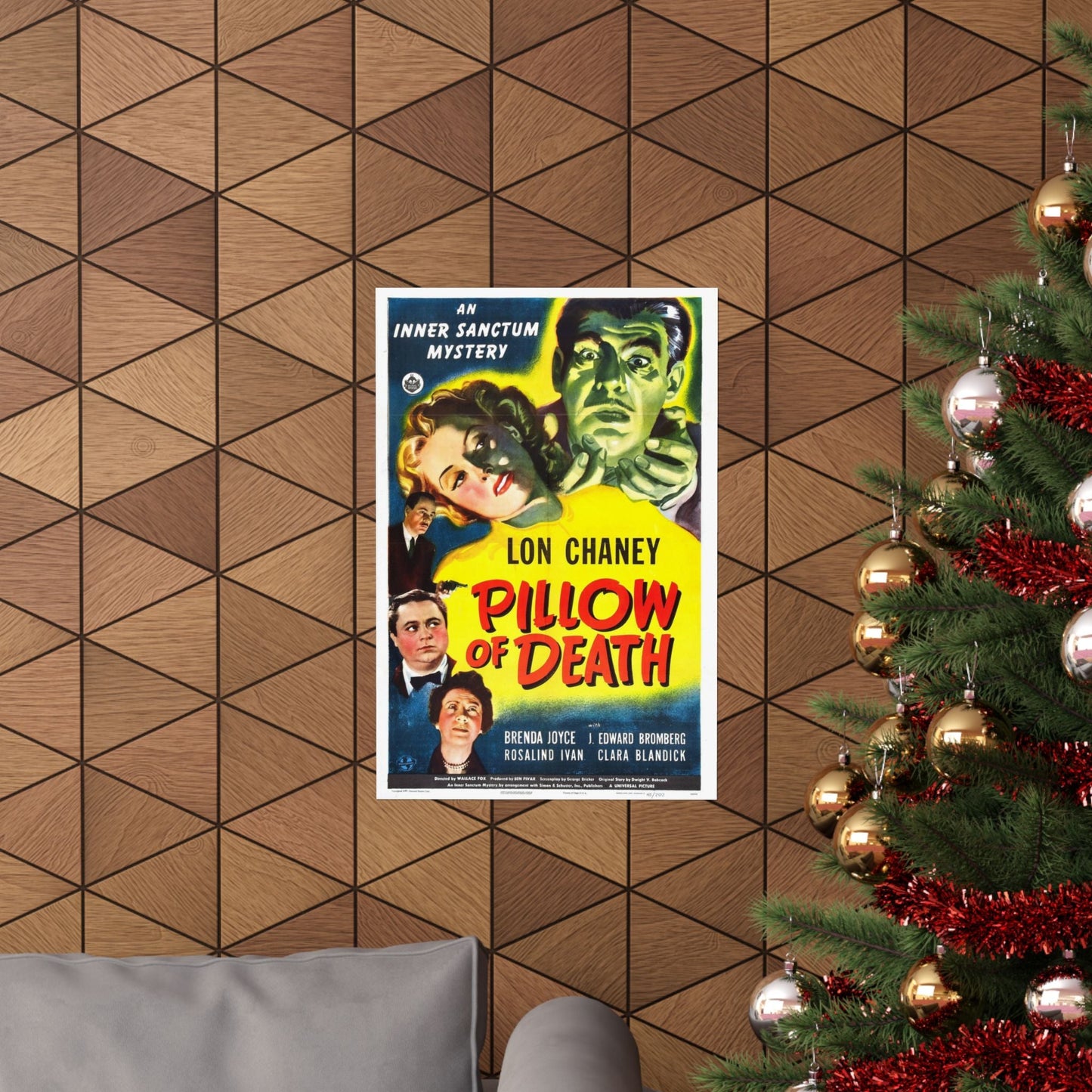 PILLOW OF DEATH 1945 - Paper Movie Poster-The Sticker Space